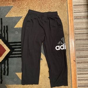 Black adidas fabric sweats